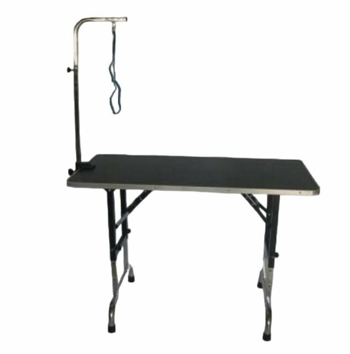 Trimtafel Met Enkele Trimarm - Werkblad 90x60 cm - In Hoogte Verstelbaar 74-101 cm - Met Trimlus - Voor Hond en Puppy - Hondenverzorging - Inklapbaar