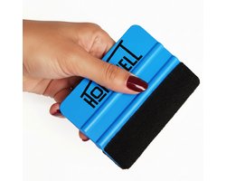 Homewell® Rakel met vilt - Squeegee - (voor raamfolie, carwrap, plakfolie, keuken wrappen) 10x7,5cm