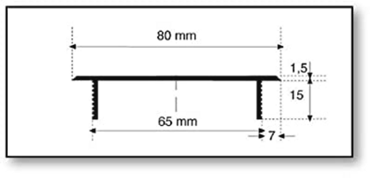 Aluminium Ventilatierooster 80 mm - Flexibele Kleur- en Lengteopties