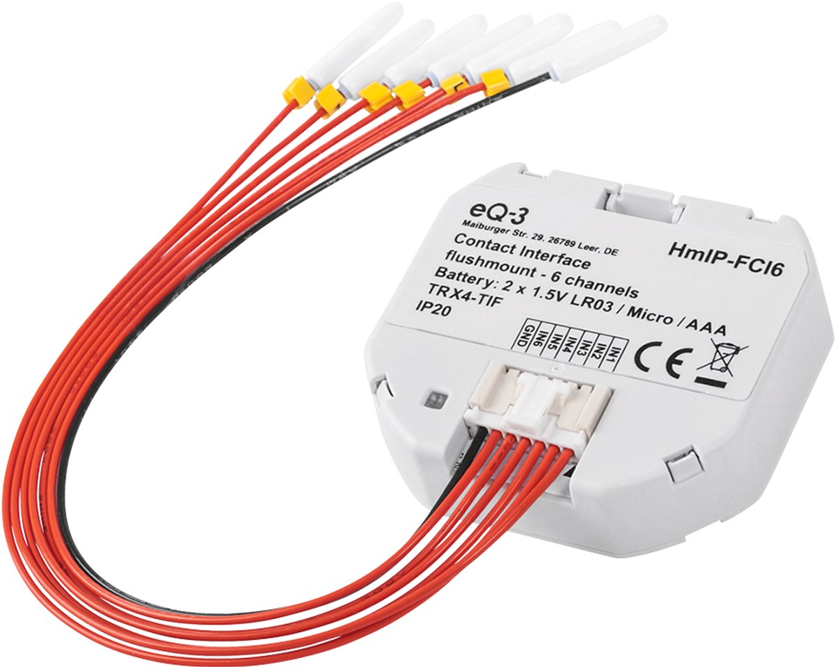 Homematic IP Contact Interface flush-mount 6-fold