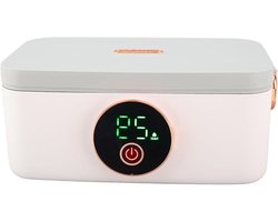 TTGoods - Draagbare Elektrische Voedselverwarmer Warmer voor Kantoor Auto Reizen - Oplaadbaar - USB Verwarming - 1L - Onderweg Dineren