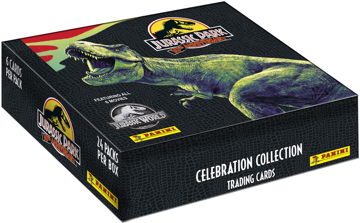 Jurassic Park 30th Anniversary Trading Cards Celebration Collection Flow Packs Display (24)