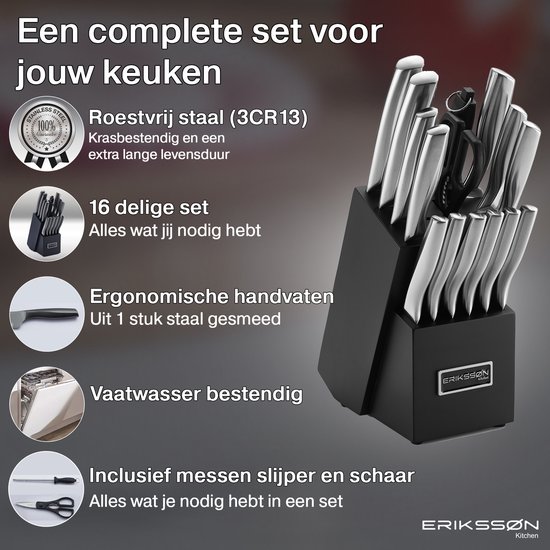 VDN Elegance Damascus Messenset | 5-Delig Messenblok