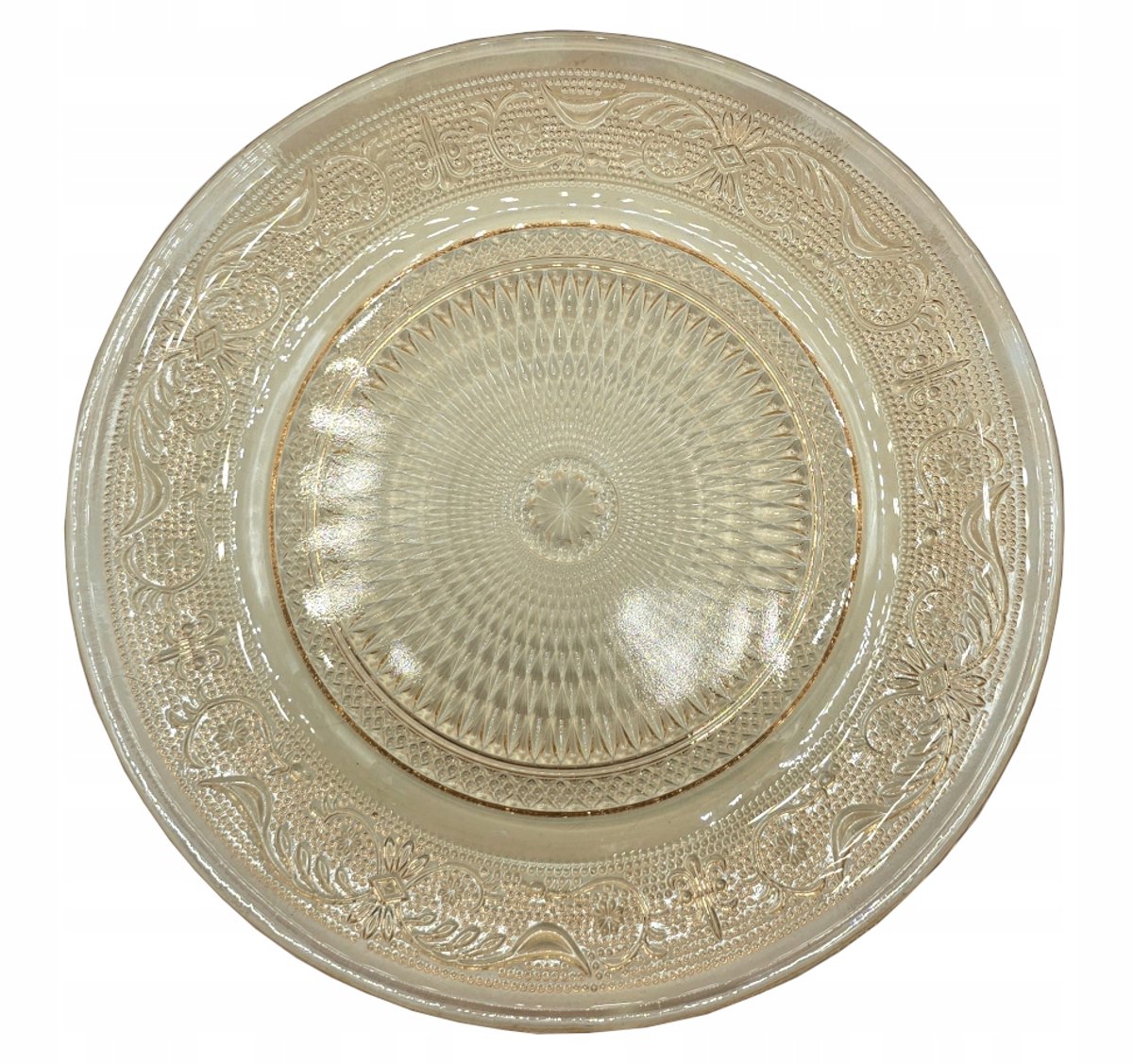 Decoratieve Glazen Ontbijtbord 20cm met Patroon