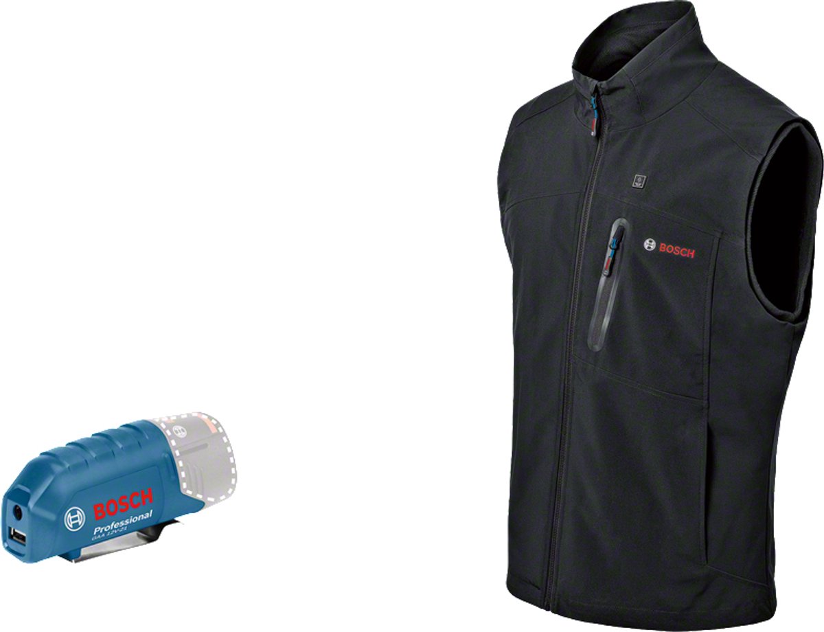 Bosch Professional PRO GHV 12+18V XA 3XL Verwarmde bodywarmer zwart - 06188000EF