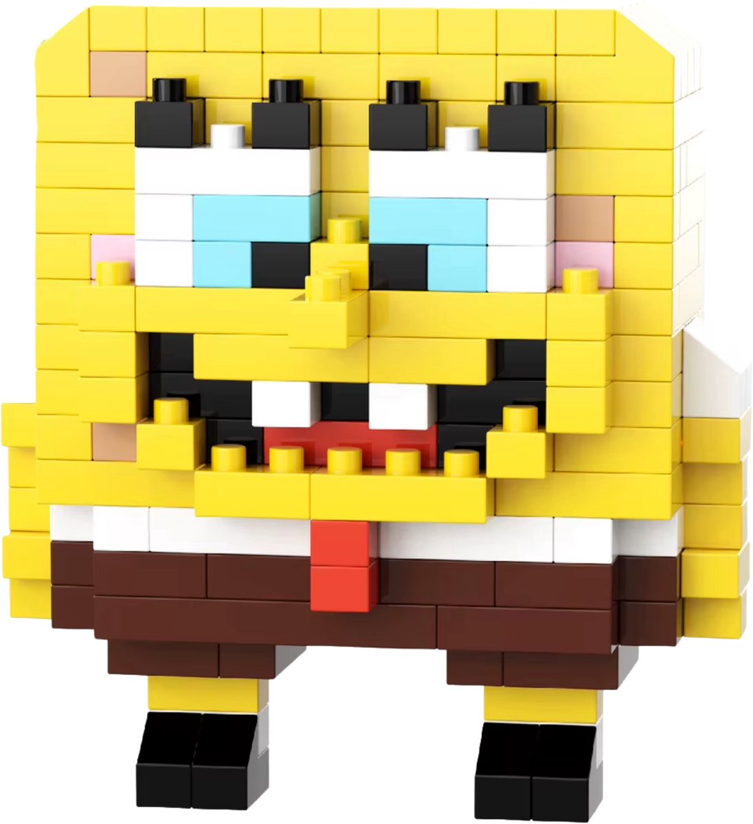 Spongebob - Nano Blocks - Bouwset – 202 Stukjes DIY Mini Bouwstenen - Blokken - Speelgoed - BRICKY