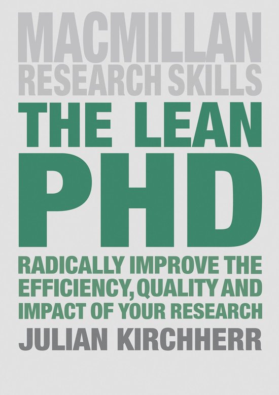 Bloomsbury Research Skills - The Lean PhD - cover