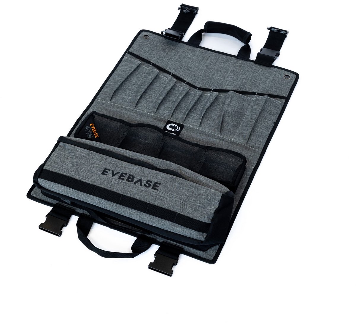EveBase® Build It Kitchen Buddy Organizer - Luxe Camping Organizer voor Bestek en Keuken Hulpmiddelen - Handig voor Kamperen - Geschikt voor Tent, Camper, Caravan en Vouwwagen - Met Magneet - Uitbreidbaar met EveBase Build It Organizers