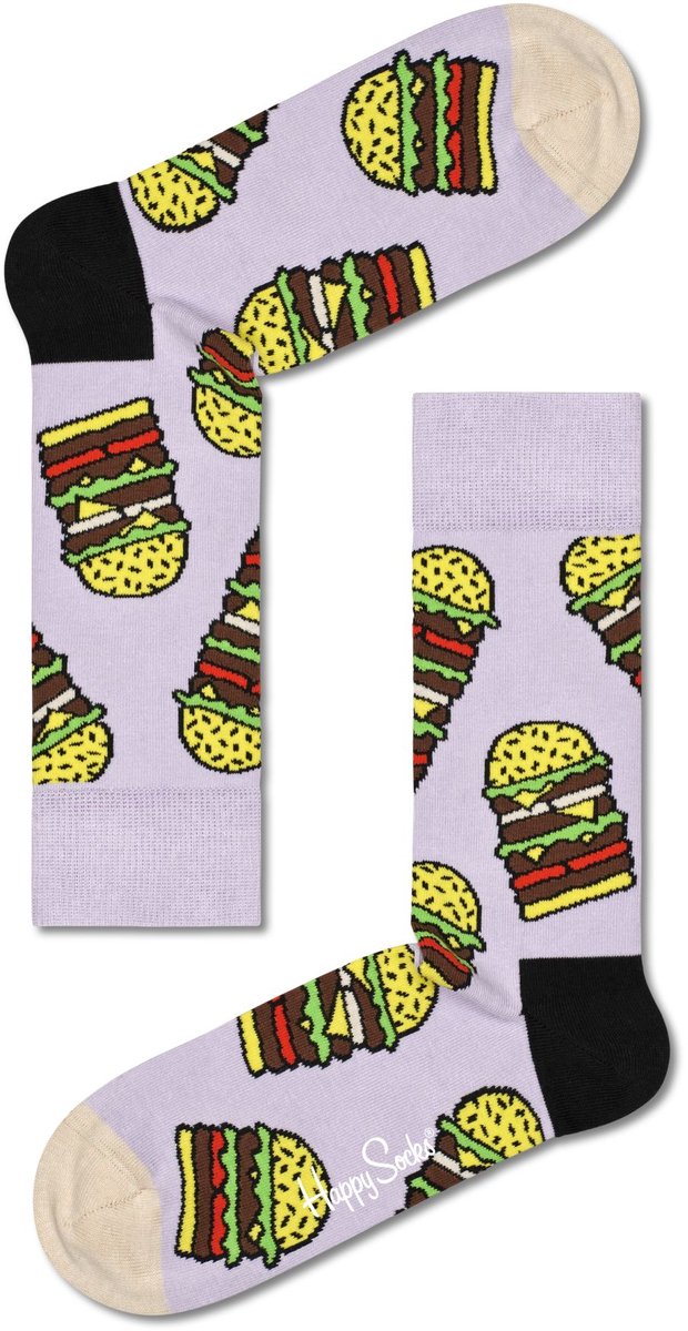 Happy Socks - Burger Sock - Unisex - Sokken