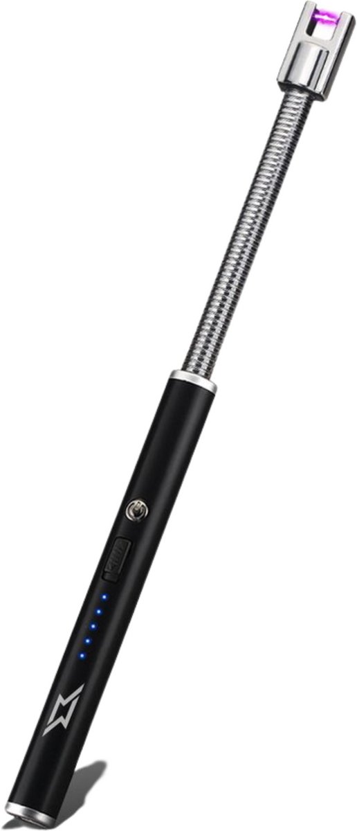 Aansteker kaarsen - Zinaps Arc Aansteker, USB-stokaansteker, kaarsaansteker, oplaadbaar, elektrische plasma winddichte vlamloze boogaansteker voor BBQ, kamperen, fornuis, vuurwerk, Kerstmis (WK 02149)