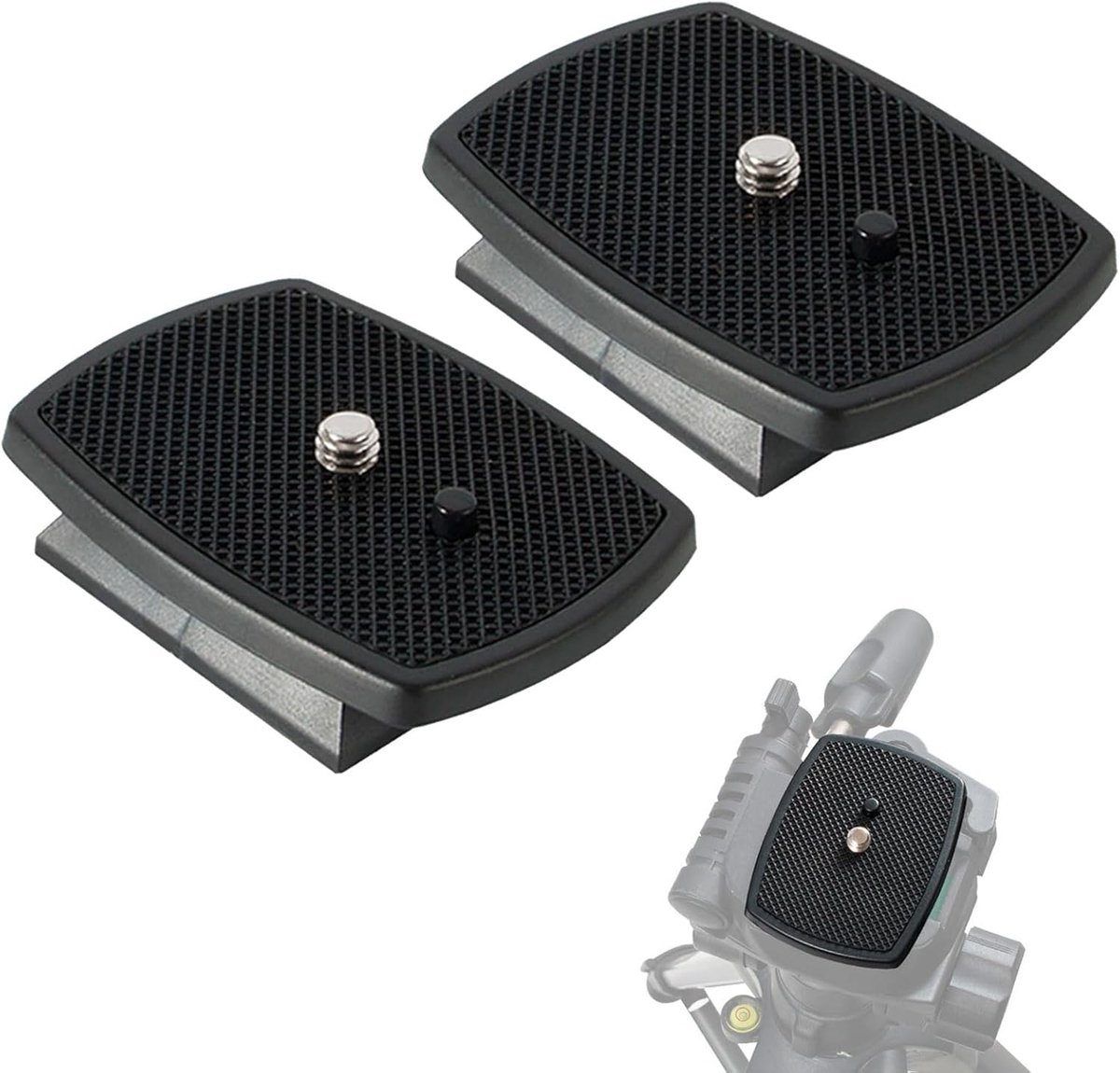 2 stuks 43 mm camera snelwisselplaat statief snelkoppelingsplaat Geschikt voor Sony VCT-D580RM VCT-D680RM VCT-R640 D680 D580, statief mount adapter (zwart)