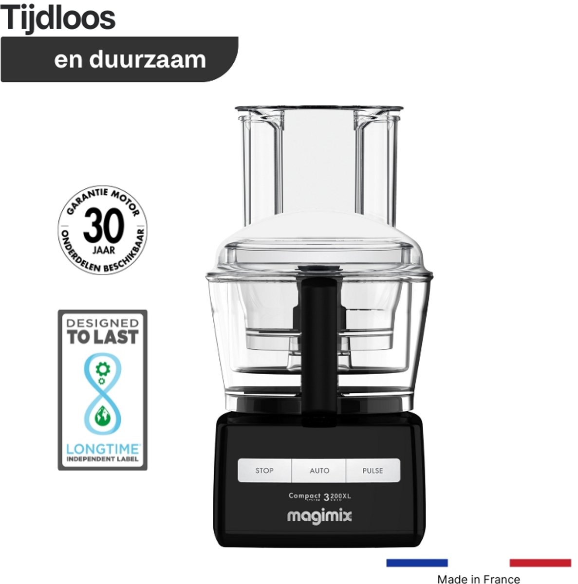 Magimix - Foodprocessor - CS 3200 XL - Zwart - Citruspers - 30 jaar motorgarantie thumbnail 2