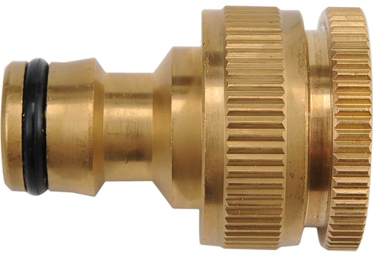 FLO Serie - Messing Aansluiting voor Kraan - 3/4" naar 1" - Roestvrij - Weerbestendig