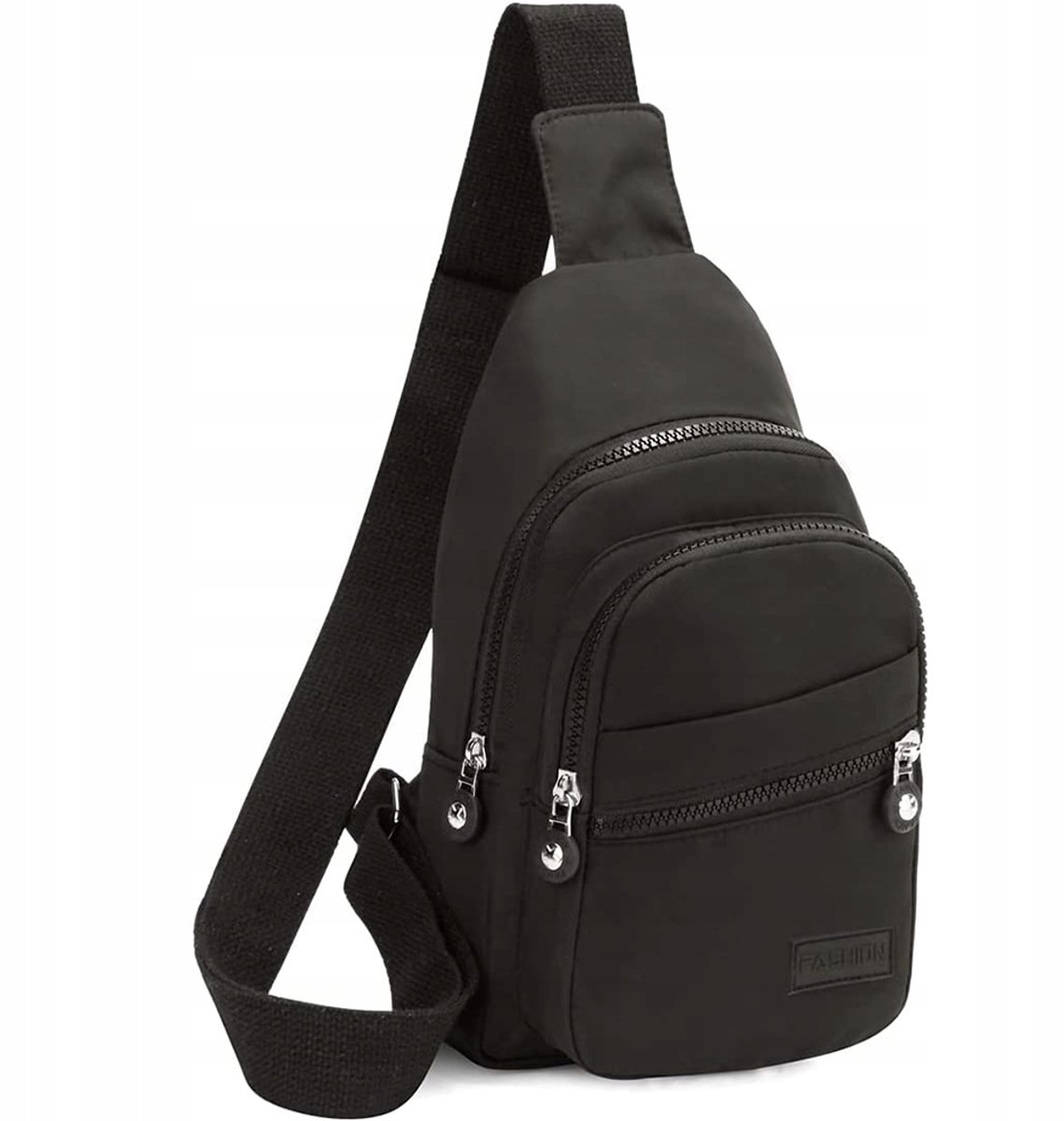 Merkloze Nylon Sling Bag - Waterdicht & Comfortabel
