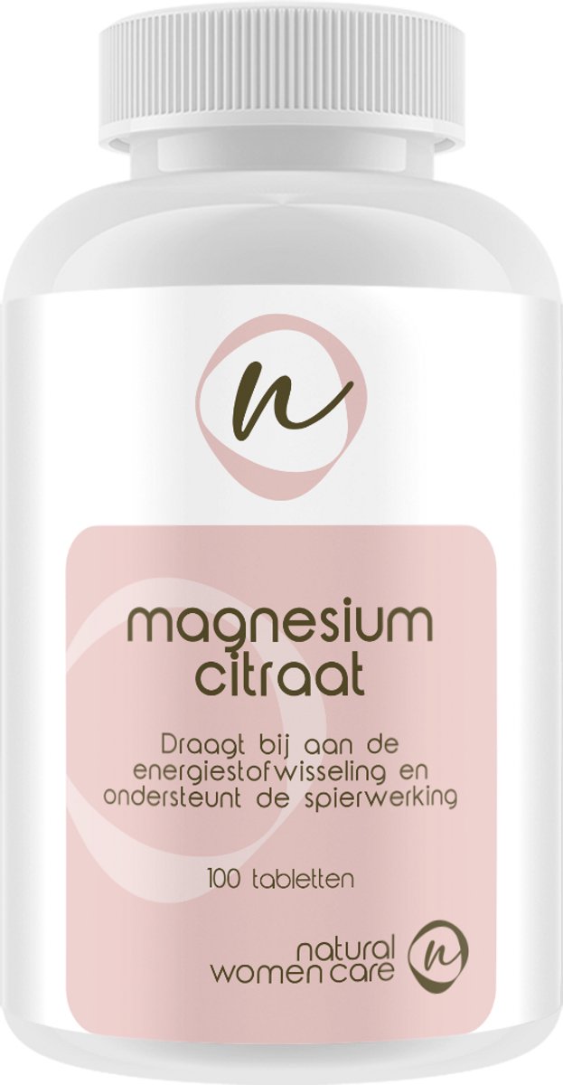 Natural Women Care - Magnesium Citraat - 200 mg Magnesium