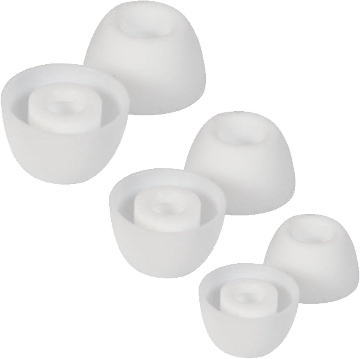 Ronte - Siliconen oordopjes voor draadloze oortjes - Wit - Set van 3 paars - Geschikt voor Samsung Galaxy Buds 2 Pro