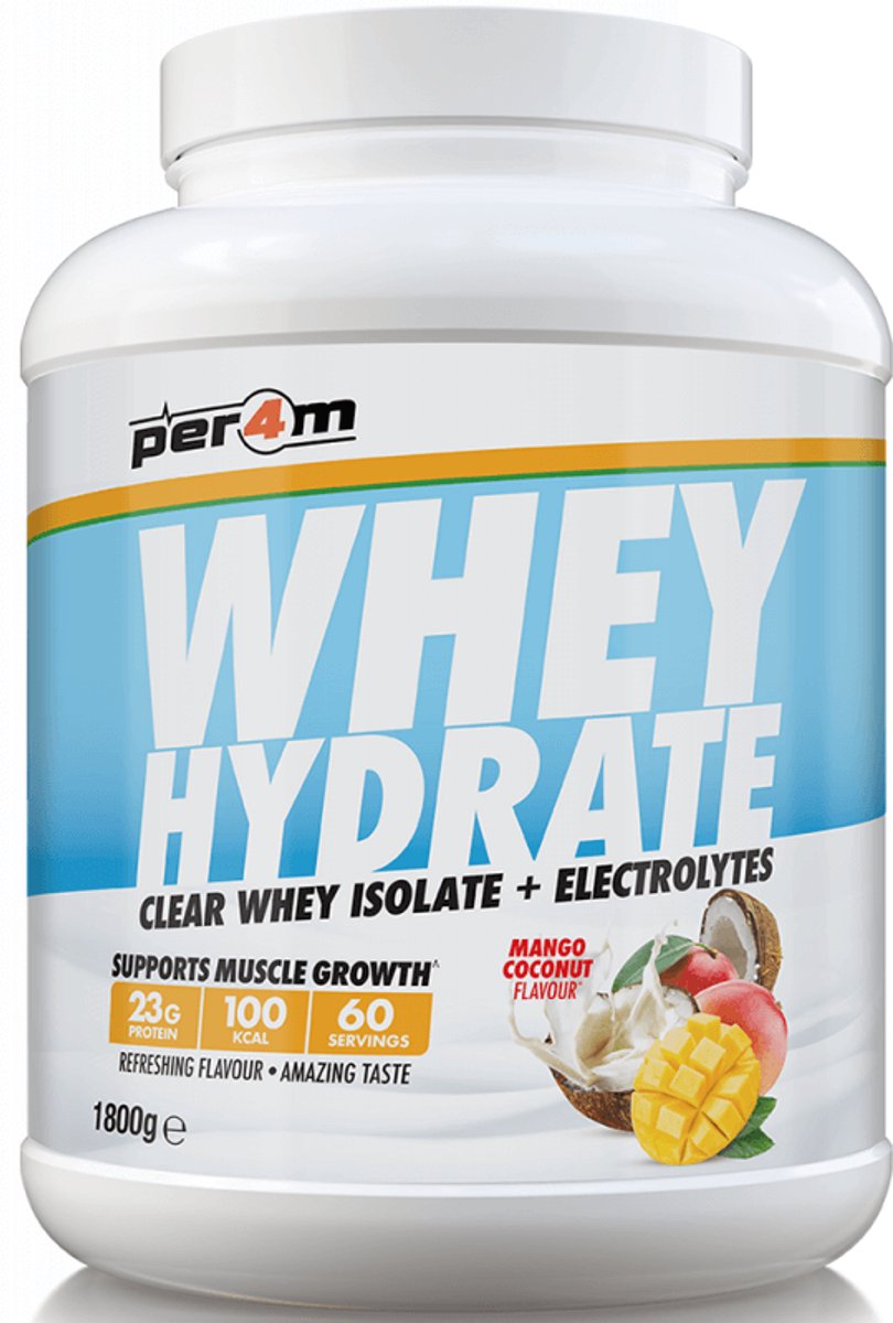 Per4m Whey Hydrate (1800g) Mango Coconut - Eiwitten - Helder eiwit