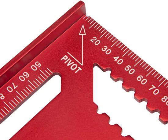 Équerre de menuisier 180 mm Driehoek Aluminium Kapro 446,