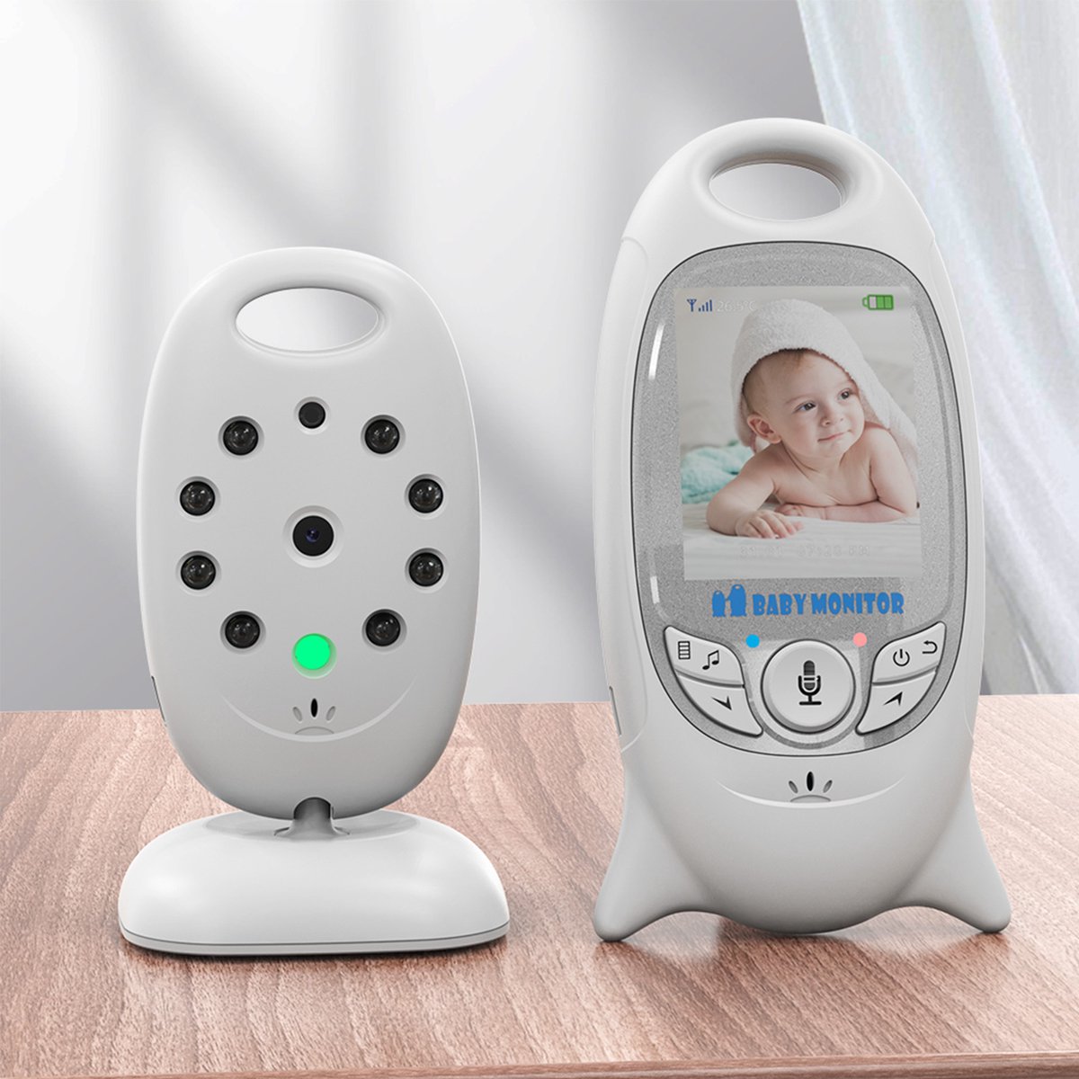 Babyfoon Camera met Nachtzicht en Temperatuurweergave - afbeelding 2