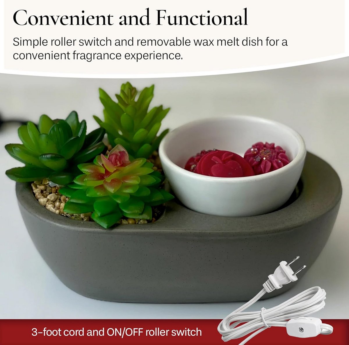 Geurwarmer voor Waxmelts en Geurkubussen - Uniek Design