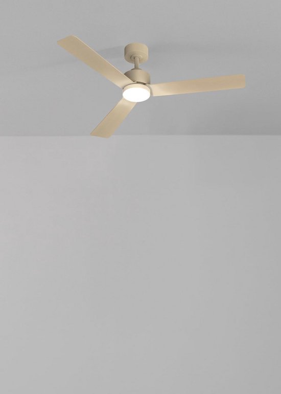ONE Light Black Body - Plafondventilator Met Licht En Afstandsbediening O 132 X 35 Cm Zwart