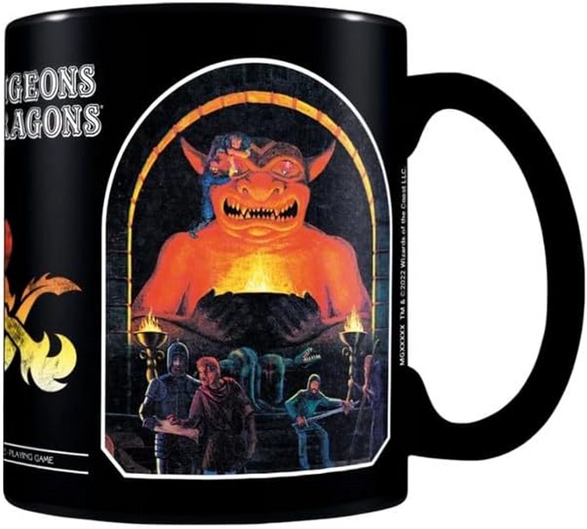 Heat Change Dungeons & Dragons Mok Kersen Theepot Theemok Zwart 325 ml Keramiek Cadeau