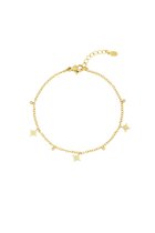 shining stars armband - Goud kleur keur