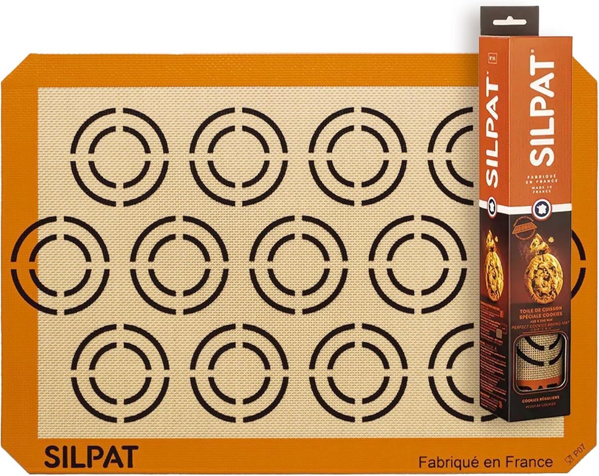 Antiaanbak Bakmat met Maatmarkeringen voor Perfecte Cookies