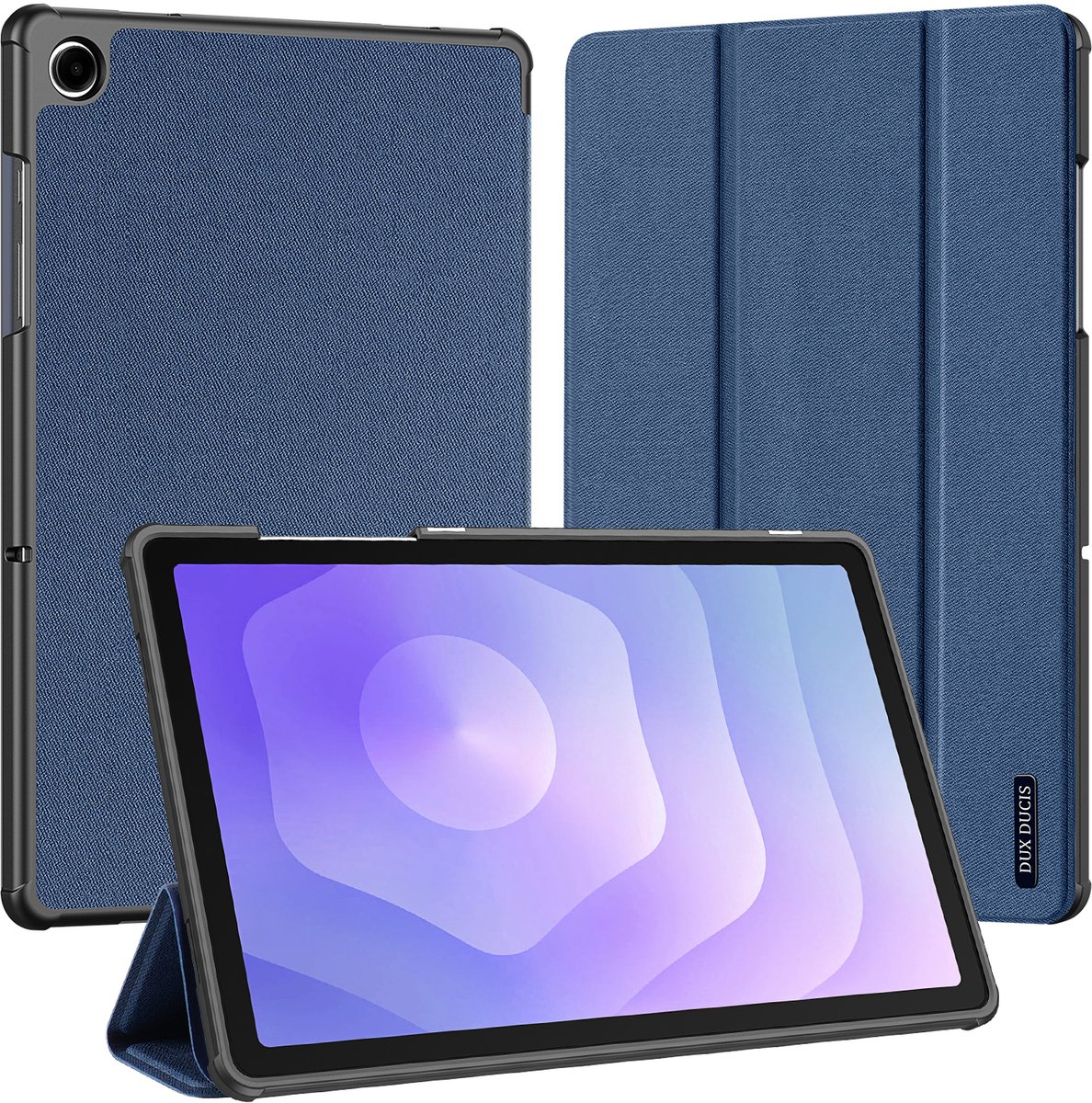 Dux Ducis Domo Bookcase geschikt voor Samsung Galaxy Tab A11 Plus - Donkerblauw