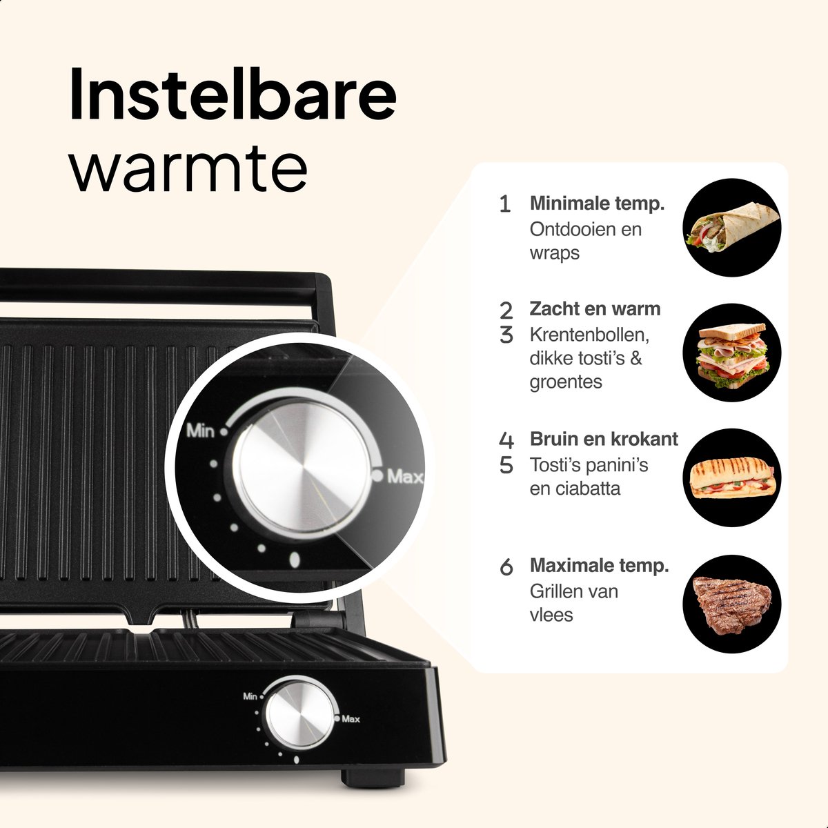 Tosti Contactgrill XXL 2000W thumbnail 3