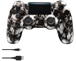 Namajunas - Draadloze Controller geschikt voor PS4/Pro/Slim/PC - Bluetooth gamepad - Geschikt voor Playstation 4 -Zes-assige sensor - LED-lichtbalk en touchscreen-functionaliteit - Audio Jack Input - Gaming Accesoires