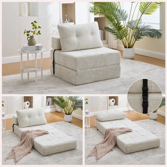 Slaapbank opvouwbare matras inklapbare matras verstelbaar PU 175x56cm zwart | Netherlands
