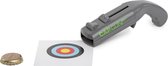 Bierdop schieter met GRATIS doelwit sticker - bieropener - bieropener schieter - Uniek Cadeau - Grijs