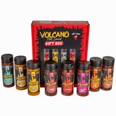 Hot Chip Volcano Hot Sauce Giftset - 8 Pittige Sauzen - Chilisaus Proefpakket - 8 x 270 ml - BBQ & Foodie Cadeau