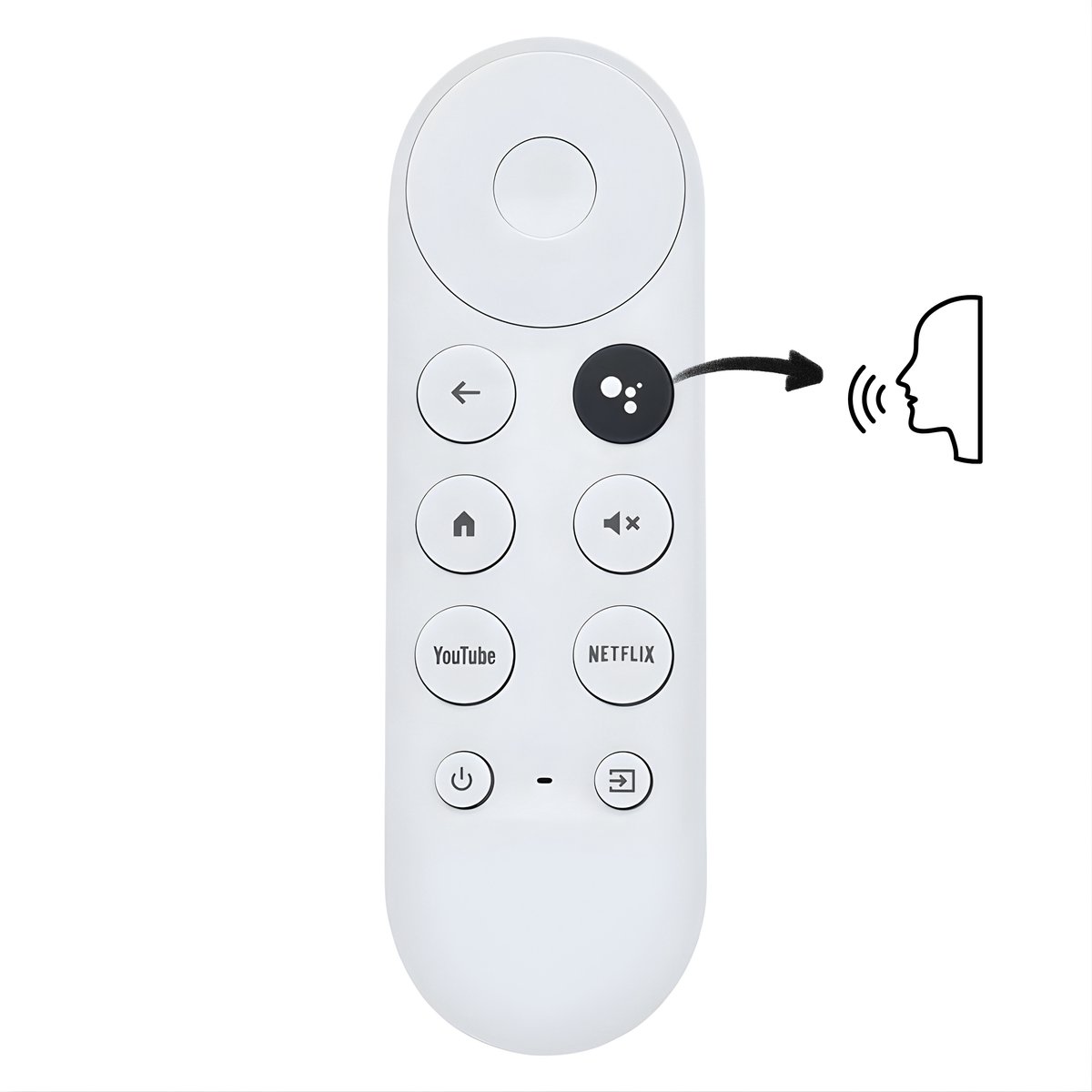 Eletrova Afstandsbediening voor Google Chromecast HD en 4K – Remote Control geschikt voor Chromecast met Google TV – Vervanging voor Chromecast 2020 en nieuwer – Wit