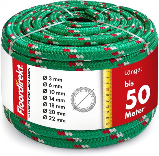 Ggm Gordelband Polypropyleen 50mm Zwart - UV-bestendig, 30m (6x5m) - Voor Tassen, Hondenriemen & DIY