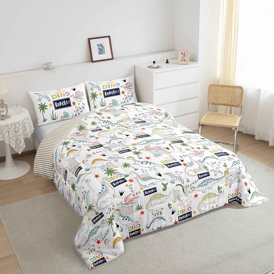 Eenpersoons Beddengoed Sets Kids Blauw Cartoon Planet, Zachte Microfiber Dekbedovertrek Eenpersoonsbedden Sets met Rits en Hoekstropdas, Gemakkelijk te Onderhoud Omkeerbare Dekbedovertrekken 2 Kussenslopen 50x75 - 135x200 cm Eenpersoons Beddengoed Sets Kids Blauw Cartoon Planet, Zachte Microfiber Dekbedovertrek Eenpersoonsbedden Sets met Rits en Hoekstropdas, Gemakkelijk te Onderhoud Omkeerbare Dekbedovertrekken 2 Kussenslopen 50x75 - 135x200 cm