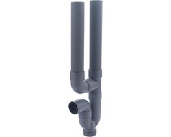Dubbele Wasmachine Sifon met Horizontale Uitgang