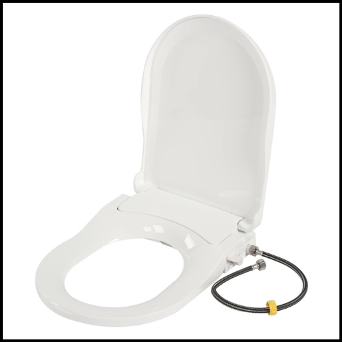 Smart toiletbril met dubbele sproeiersysteem – voor- en achterreiniging – niet-elektrisch ontwerp – langzaam dempend – hygiënische dames- en heupreiniging – comfortabel ergonomisch PP-zitvlak – stille sluiting