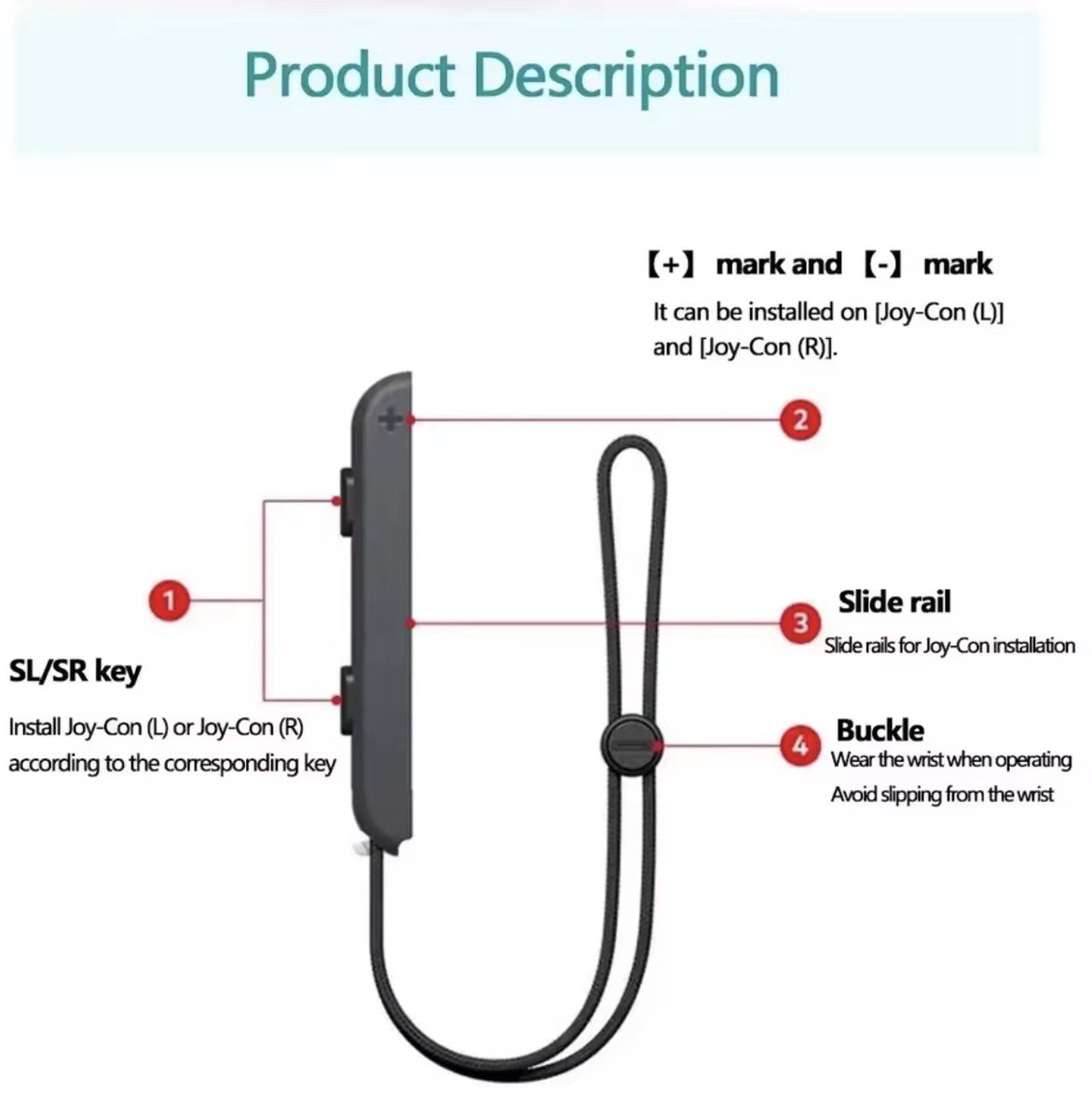 Polsbanden voor Joy-Con – Compatibel met Nintendo Switch / Switch OLED / Switch Lite – 2 Stuks – foto 4