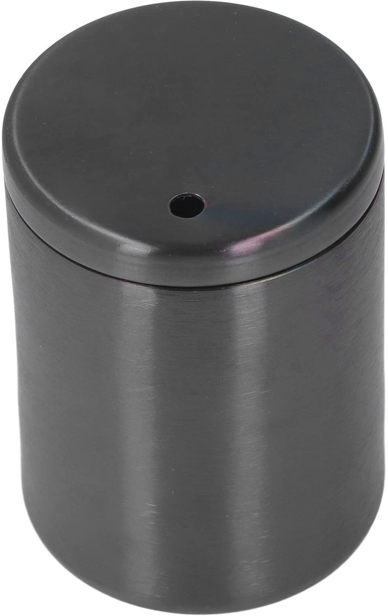 Tandenstoker Houder, Roestvrij Staal Tandenstoker Dispenser Hoogwaardige Val Resistente Tandenstoker Case voor Families Huizen (Zwart.)