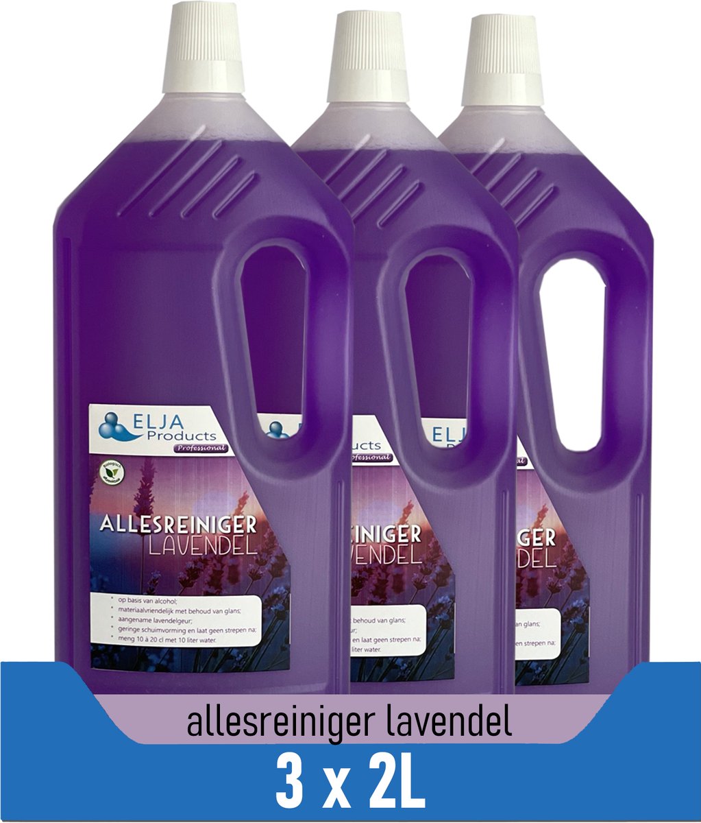 Voordeelverpakking 3x2L | Elja Allesreiniger Lavendel | Favoflor