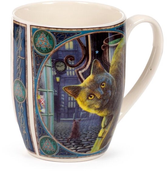 Mok - Lisa Parker - Rusty Cauldron Kat - Porselein - 300ml