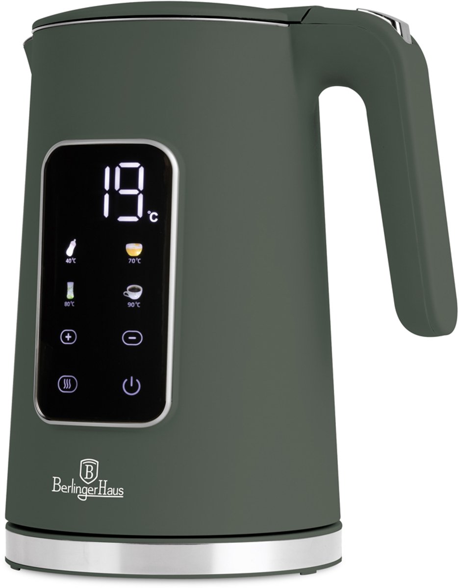 Berlinger Haus 9746 - Digitale waterkoker groen - 1.7 liter - Matt green Collection