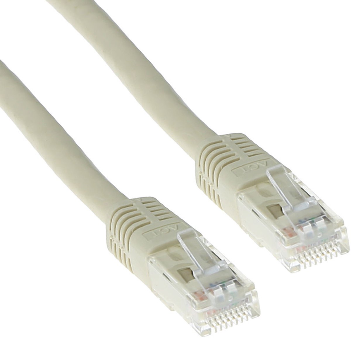 ACT Ivoor 0,25 meter U/UTP CAT6A patchkabels met RJ45 connectoren IB3352