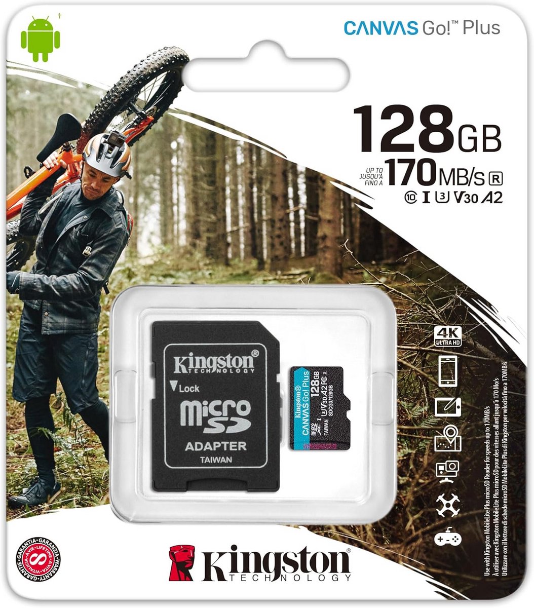 Micro SD-kaart 32GB tot 512GB klasse 10 UHS-I voor smartphones en camera's