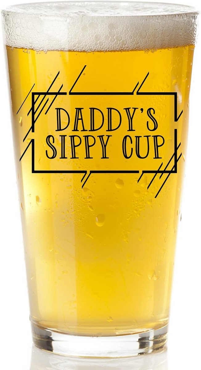 Grappig Bierglas voor Nieuwe Vaders Cadeau