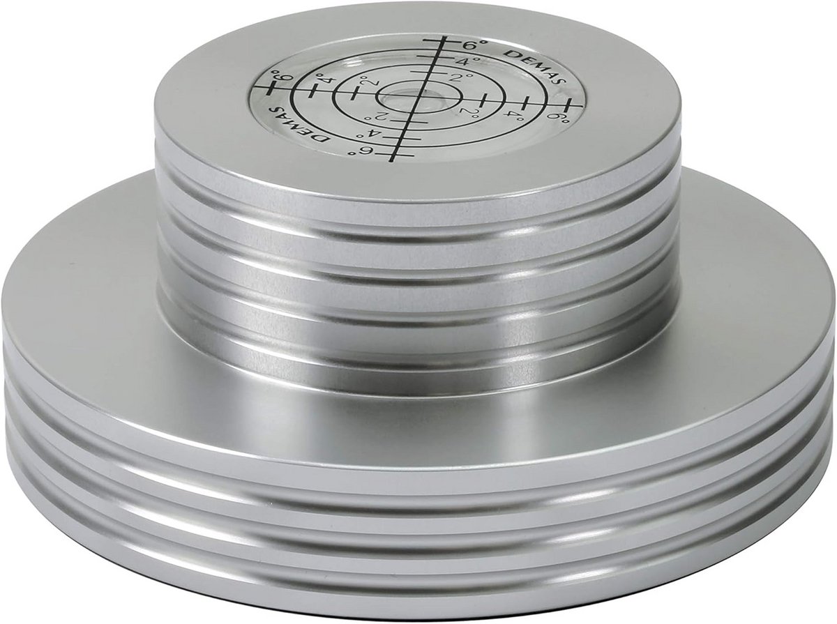 Stabilizer voor platenspeler met libel - 300 g aluminium gewichtsaccessoire