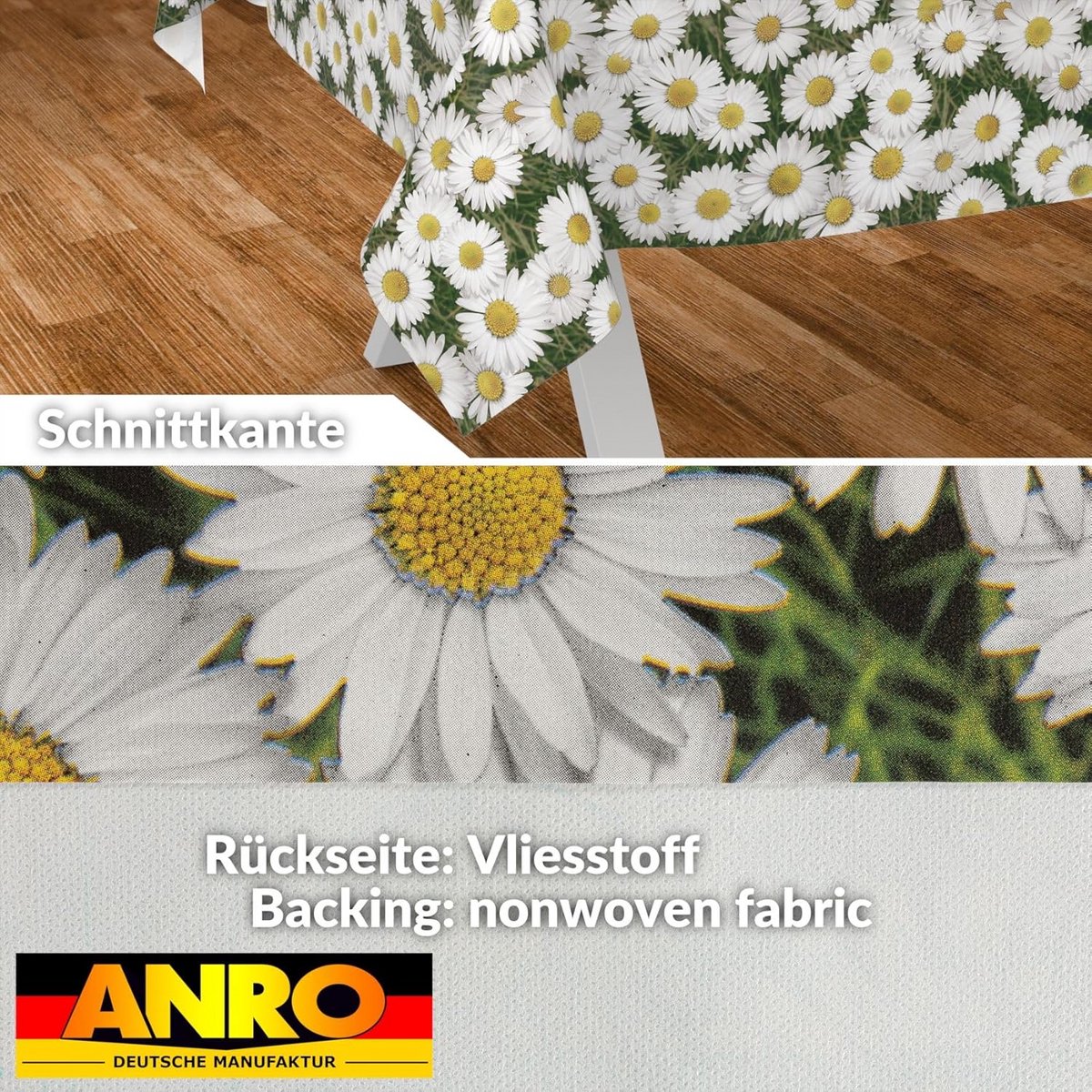 Afwasbaar tafelzeil met Kamilleprint - Keuken en Tuin