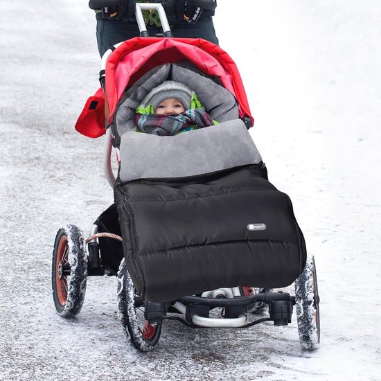 Universele Voetenzak voor Kinderwagen - Waterdicht, Warm en Duurzaam met Aanpasbare Kap van Universele — afbeelding 2